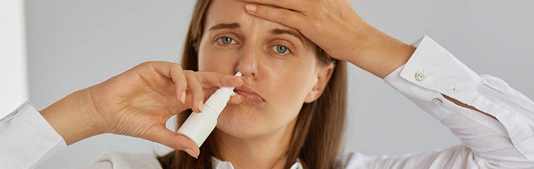 Descongestionante nasal en spray para pacientes alérgicos